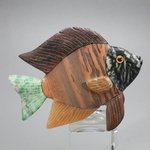 Gemstone Fish Carving ~80x65mm