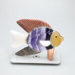 Gemstone Fish Carving ~82x57mm