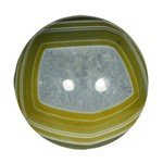 Golden Green Banded Agate Crystal Sphere ~5.5cm