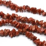 Goldstone Red Gemstone Chip Necklace ~ 35"