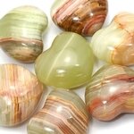 Green Onyx Crystal Heart ~45mm