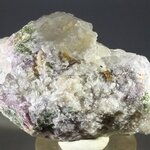 UNUSUAL Green Tourmaline and Lepidolite Healing Crystal ~65mm