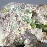 UNUSUAL Green Tourmaline and Lepidolite Healing Crystal ~70mm