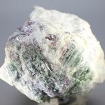 UNUSUAL Green Tourmaline and Lepidolite Healing Crystal ~72mm