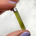 Green Tourmaline Healing Crystal Pendant ~35mm
