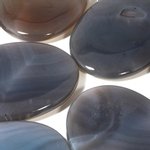 Grey Agate Palm Stone ~70x50mm