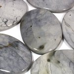 Grey Jasper Palm Stone ~70x50mm