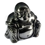 Hematite Sitting Buddha Statue