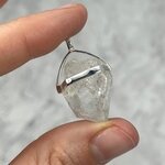 Herkimer Diamond Healing Crystal 925 Silver Pendant  ~26mm