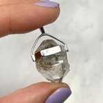 Herkimer Diamond Healing Crystal Pendant  ~23mm