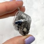 Herkimer Diamond Healing Crystal Pendant  ~35mm