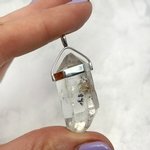 Herkimer Diamond Healing Crystal Pendant  ~37mm