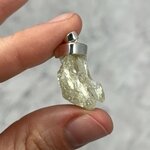 Hiddenite Healing Crystal 925 Silver Pendant ~24mm