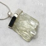 Hiddenite Healing Crystal 925 Silver Pendant ~27mm