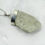 Hiddenite Healing Crystal 925 Silver Pendant ~29mm