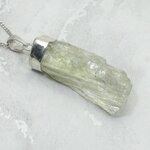 Hiddenite Healing Crystal 925 Silver Pendant ~32mm