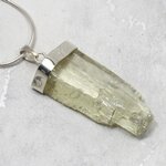 Hiddenite Healing Crystal 925 Silver Pendant ~35mm