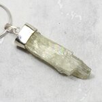 Hiddenite Healing Crystal 925 Silver Pendant ~38mm