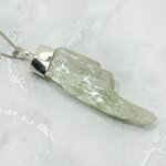 Hiddenite Healing Crystal 925 Silver Pendant ~52mm
