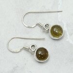 Honey Calcite 925 Silver Drop Earrings ~11mm