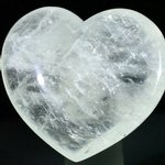 Honey Calcite Crystal Heart ~58mm
