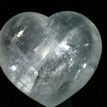 Honey Calcite Crystal Heart ~59mm
