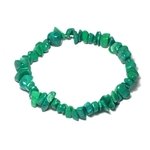 Howlite Malachite Gemstone Chip Bracelet