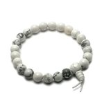 Howlite Power Bead Bracelet