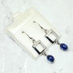 Iolite 925 Silver Drop Earrings ~27mm