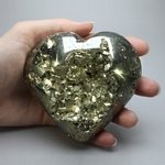 Iron Pyrite Heart ~87x81mm