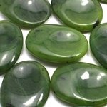 Jade Thumb Stone ~40mm