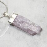 Kunzite Healing Crystal 925 Silver Pendant ~32mm