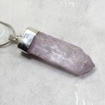 Kunzite Healing Crystal 925 Silver Pendant ~38mm