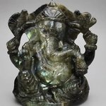 Labradorite Carved Ganesh ~132mm