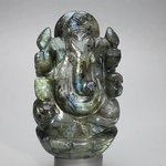 Labradorite Carved Ganesh ~92mm