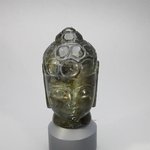 Labradorite Carved Thai Buddha Head ~66mm