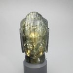 Labradorite Carved Thai Buddha Head ~68mm