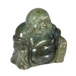 Labradorite Sitting Buddha Statue