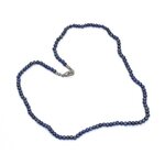 Lapis Lazuli Necklace - Polished Spheres with clasp 19 inches