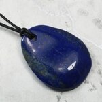 Lapis Lazuli Pendant & Wax Cotton Cord ~42x32mm