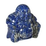 Lapis Lazuli Sitting Buddha Statue