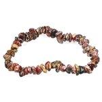 Leopard Skin Jasper Gemstone Chip Bracelet