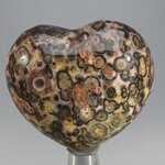 Leopard Skin Jasper Heart ~45mm