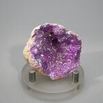 Magenta Aura Quartz Geode ~43mm