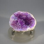 Magenta Aura Quartz Geode ~48x36mm