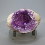 Magenta Aura Quartz Geode ~55mm