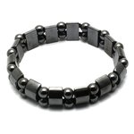 Magnetic Hematite Crystal Bracelet -  Spheres & Barrels