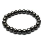 Magnetic Hematite Round Bead Bracelet