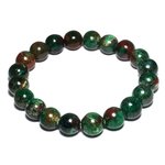 Malachite & Cuprite 10mm Round Bead Bracelet
