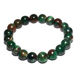 Malachite & Cuprite 10mm Round Bead Bracelet